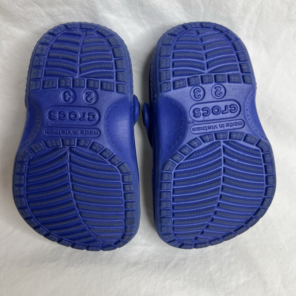 Crocs Classic Clogs Toddler C2 C3 Blue Slip On Sandals Kids Boys Girls Shoes - Picture 7 of 8